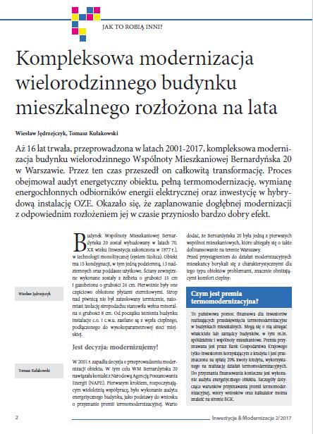 Kompleksowa modernizacja wielorodzinnego budynku mieszkalnego rozłożona na lata